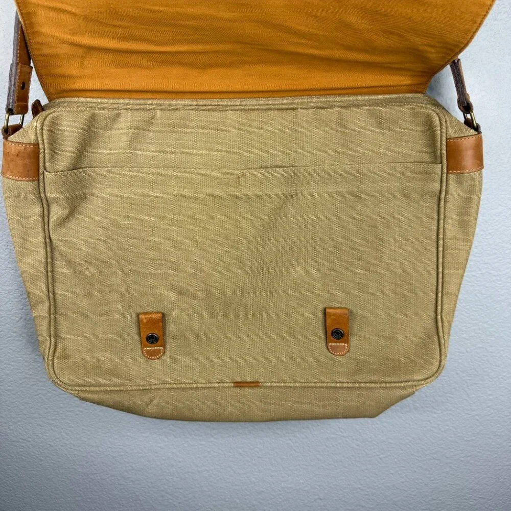 Cutter and Buck Canvas and Leather Laptop Bag
